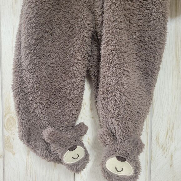 Carter's Brown Bear Sherpa Hooded Bunting Pram 3M - Picture 5 of 5